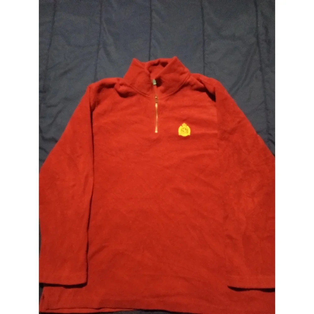 LRL Lauren Ralph Lauren 1/4 Zip Men's‎ XL Pullover Fleece Crest Vintage 90s